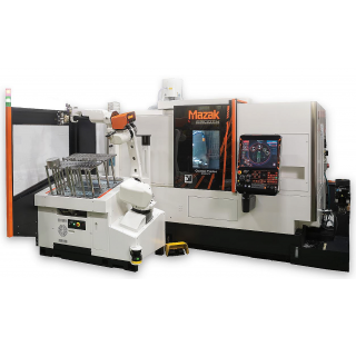 New lathe with robotic manipulator