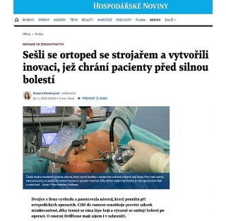Unikátní nástroj pro ortopedické operace